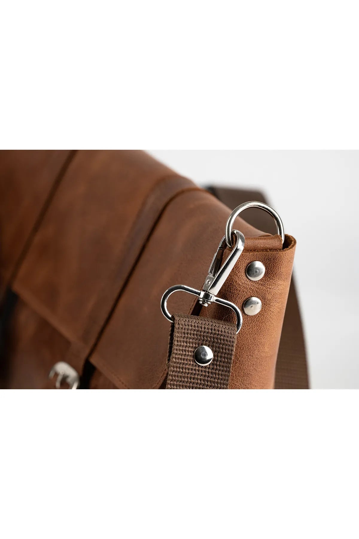 Genuine Leather Tablet Shoulder Bag – Fits Up to 11