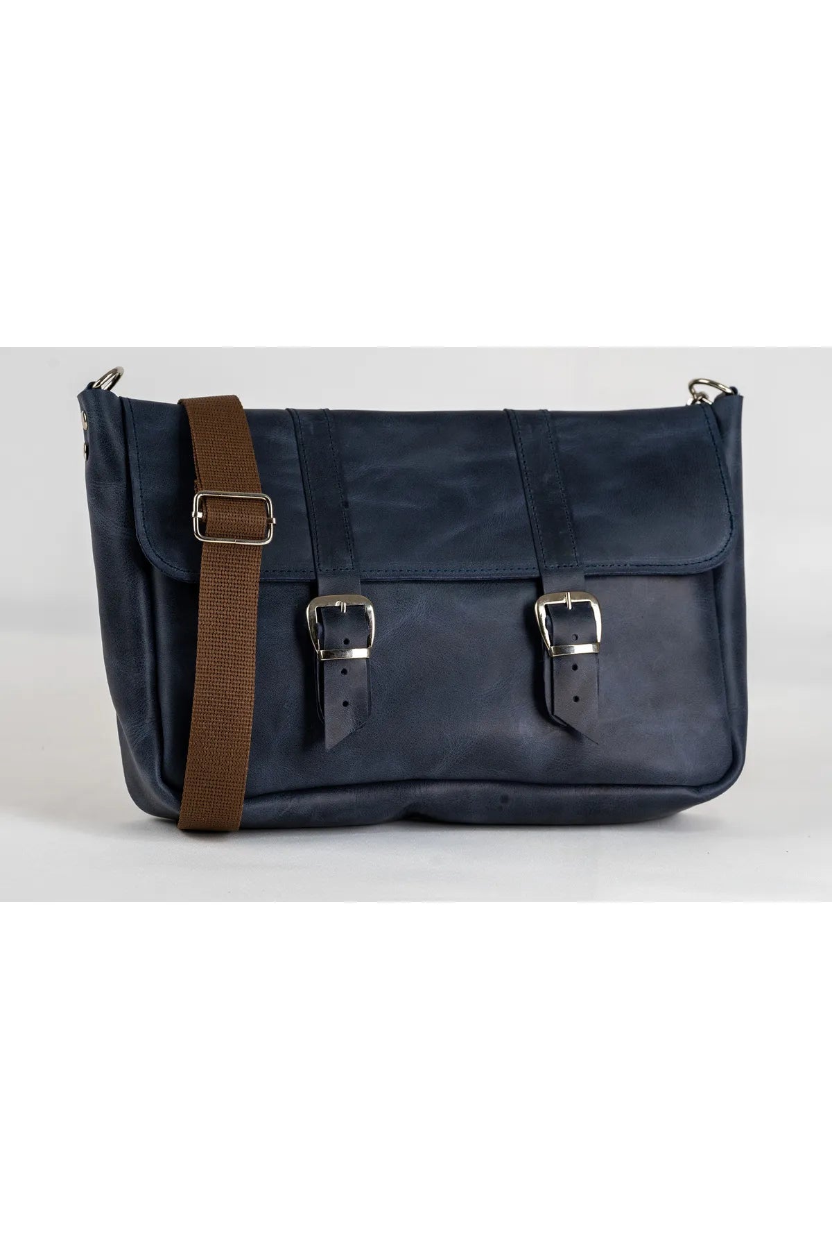 Genuine Leather Tablet Shoulder Bag – Fits Up to 11