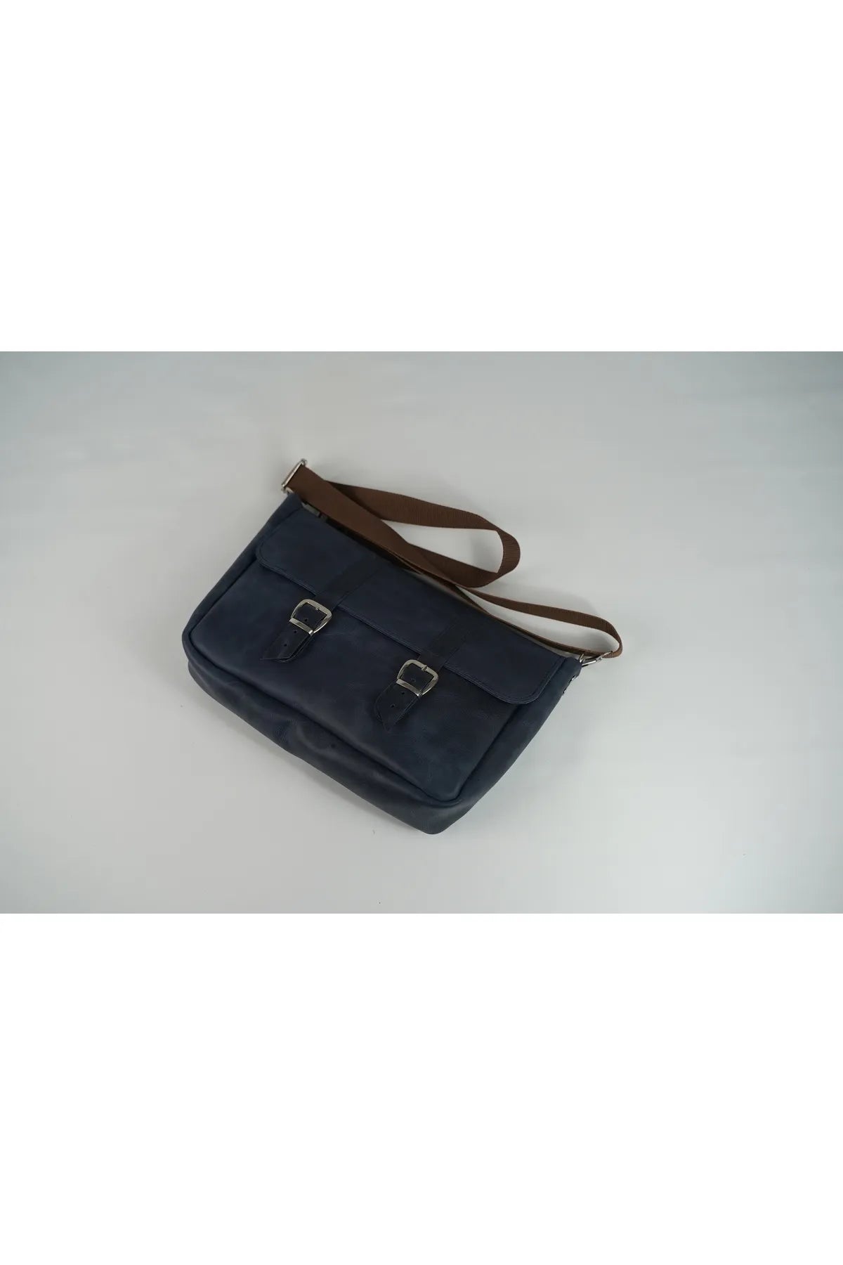 Genuine Leather Tablet Shoulder Bag – Fits Up to 11