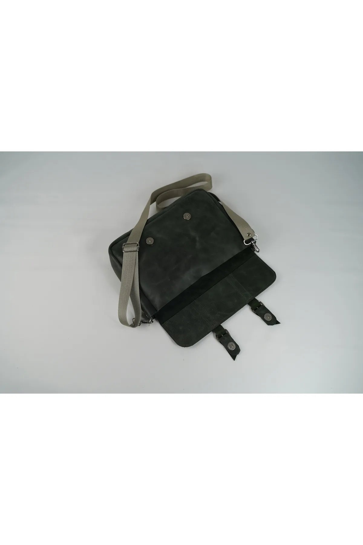 Genuine Leather Tablet Shoulder Bag – Fits Up to 11