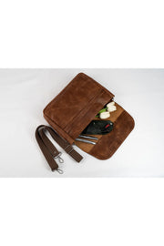 Genuine Leather Tablet Bag – Fits Up to 11", Unisex, Eco-Friendly