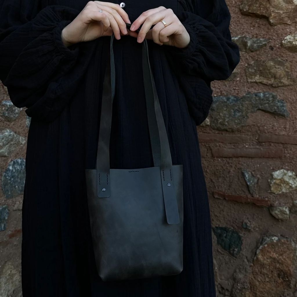 Leather Tote Bag Mini Size