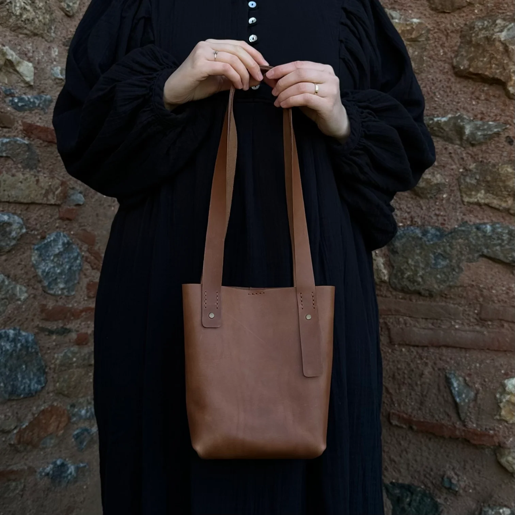 Leather Tote Bag Mini Size