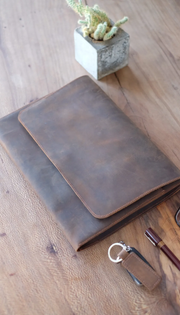 Handmade Leather Laptop Organizer