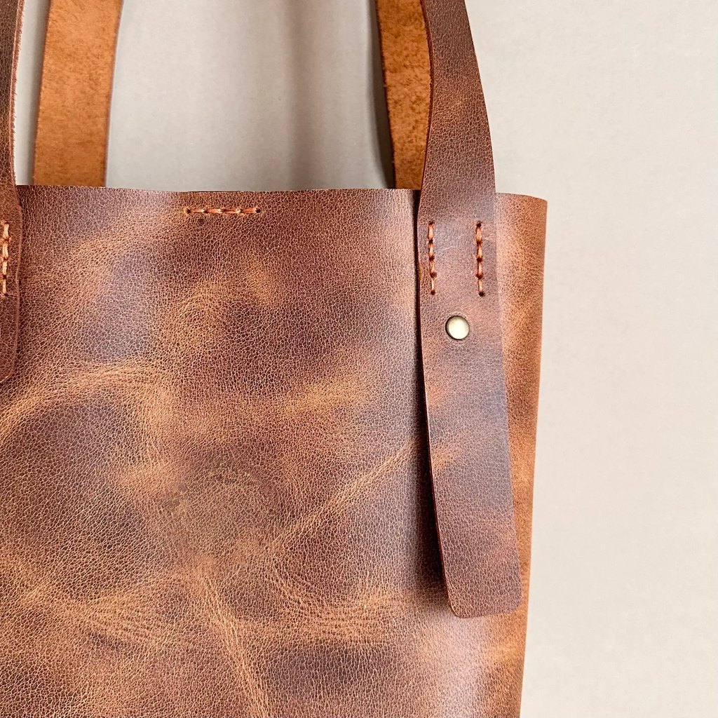 Leather Tote Bag Mini Size