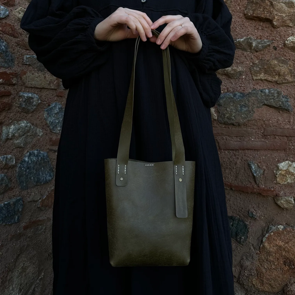 Leather Tote Bag Mini Size