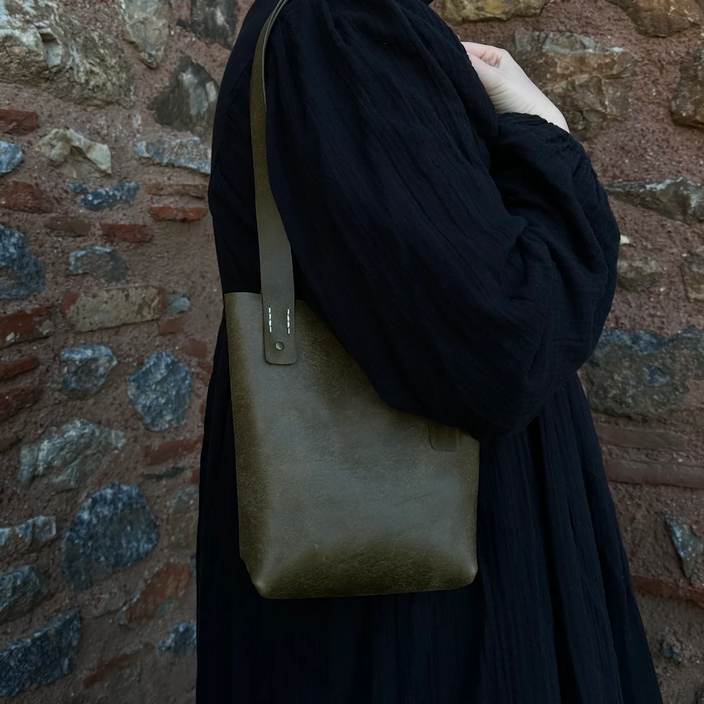 Leather Tote Bag Mini Size