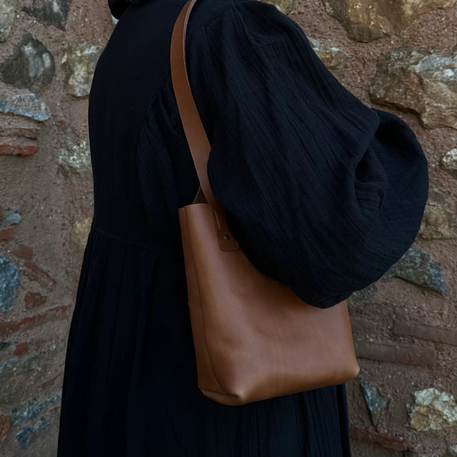 Leather Tote Bag Mini Size