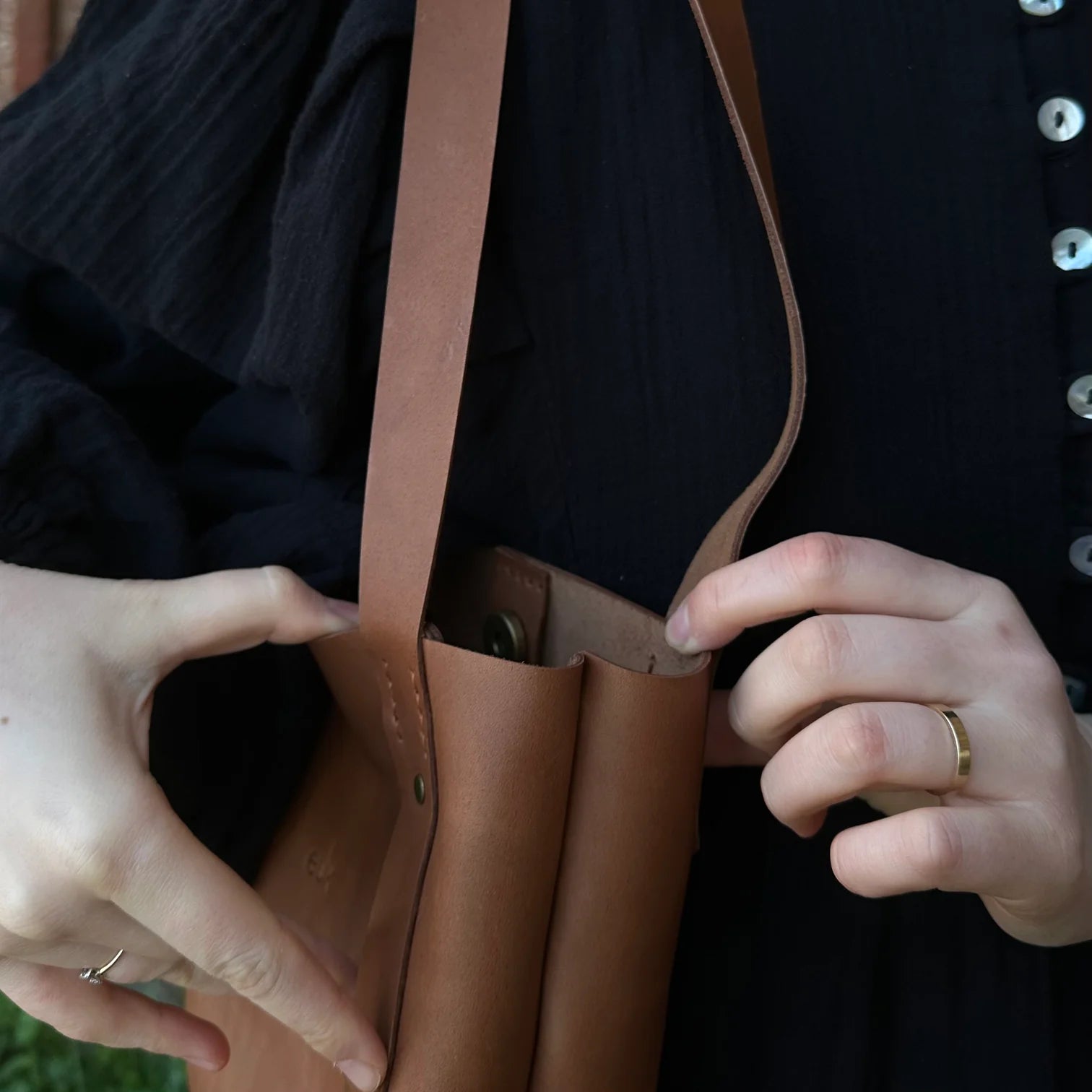 Leather Tote Bag Mini Size